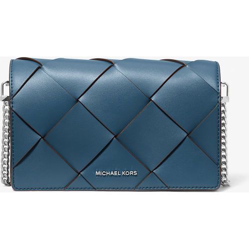 MK Sac à bandoulière Jet Set de taille moyenne en cuir tressé - Michael Kors - MICHAEL Michael Kors - Modalova