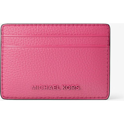 MK Porte-cartes Jet Set en cuir grainé - Michael Kors - MICHAEL Michael Kors - Modalova