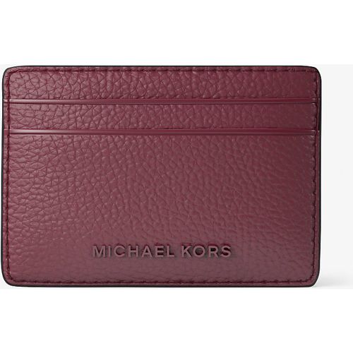 MK Porte-cartes Jet Set en cuir grainé - Michael Kors - MICHAEL Michael Kors - Modalova