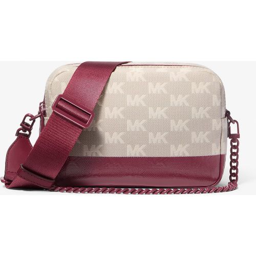 MK Sac à bandoulière pour appareil photo Bryant de taille moyenne en cuir et en jacquard à logo bicolore - Michael Kors - MICHAEL Michael Kors - Modalova