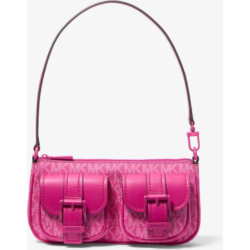 MK Petite pochette Zoe convertible à logo Signature - Michael Kors - MICHAEL Michael Kors - Modalova
