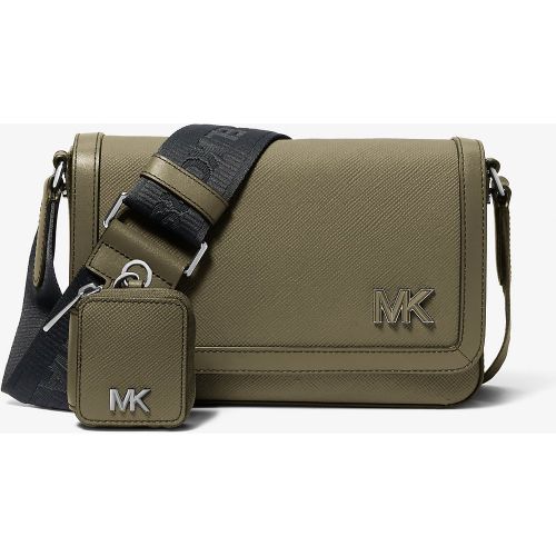 MK Mini sac à bandoulière Edison en cuir grainé avec pochette - Michael Kors - Michael Kors Mens - Modalova