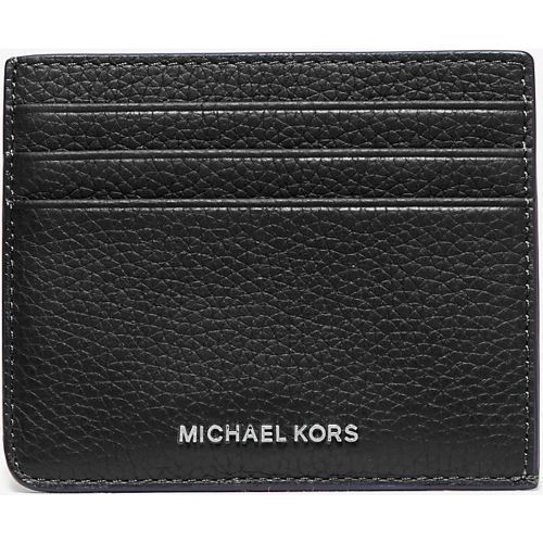 MK Porte-cartes Hudson en cuir grainé - Michael Kors - Michael Kors Mens - Modalova