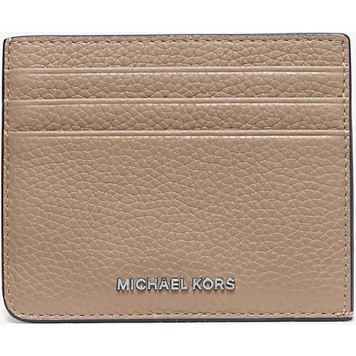 MK Porte-cartes Hudson en cuir grainé - Michael Kors - Michael Kors Mens - Modalova