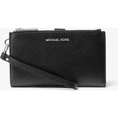 MK Portefeuille Adele en cuir grainé pour smartphone - Michael Kors - MICHAEL Michael Kors - Modalova