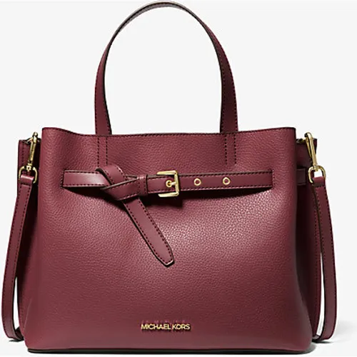 MK Grand sac Emilia en cuir grainé - Michael Kors - Michael Kors Outlet - Modalova