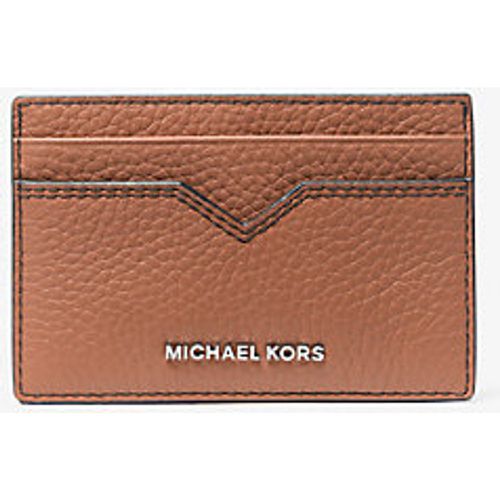 MK Porte-cartes Hudson en cuir grainé - - Michael Kors - Michael Kors Mens - Modalova