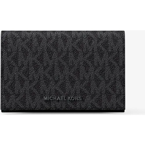 MK Porte-cartes Hudson à logo Signature - Michael Kors - Michael Kors Mens - Modalova