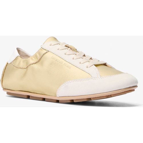 MK Basket Susie en cuir métallisé et daim - Michael Kors - MICHAEL Michael Kors - Modalova