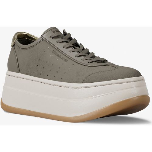 MK Basket Hayes en cuir à semelle compensée - Michael Kors - MICHAEL Michael Kors - Modalova