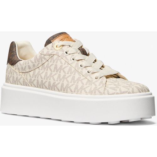 MK Basket Romey bicolore à semelle compensée et à logo - Michael Kors - Michael Kors Outlet - Modalova