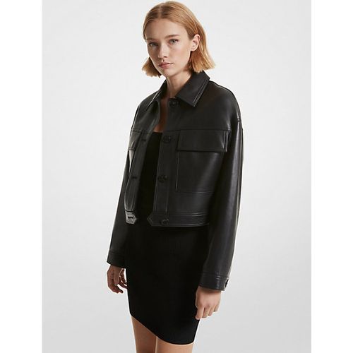 MK Veste courte en cuir - Michael Kors - MICHAEL Michael Kors - Modalova