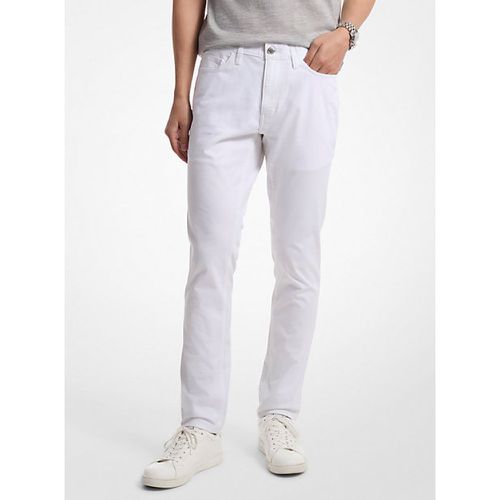 MK Pantalon Parker coupe slim en sergé extensible - Michael Kors - Michael Kors Mens - Modalova