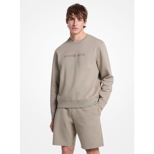 MK Pull en mélange de coton avec logo en relief - Michael Kors - Michael Kors Mens - Modalova