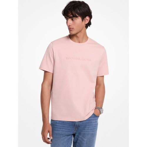 MK T-shirt en coton avec logo en relief - Michael Kors - Michael Kors Mens - Modalova