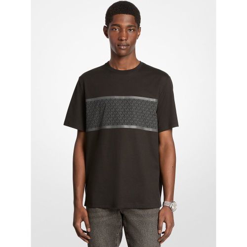 MK T-shirt rayé en coton à logo Signature - Michael Kors - Michael Kors Mens - Modalova