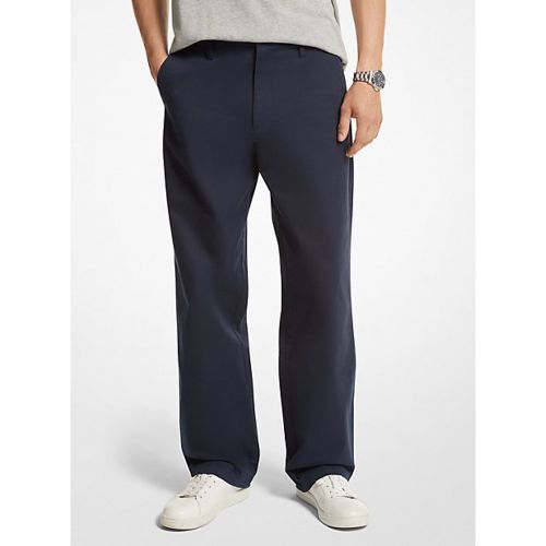 MK Pantalon chino à jambes larges en coton extensible - Michael Kors - Michael Kors Mens - Modalova