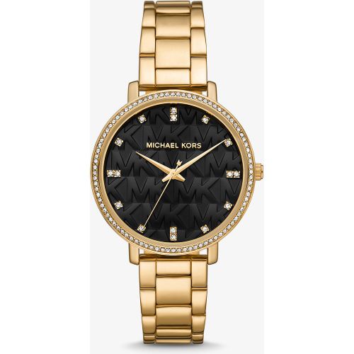 MK Montre Pyper dorée à pierres pavées et logo - Michael Kors - Modalova