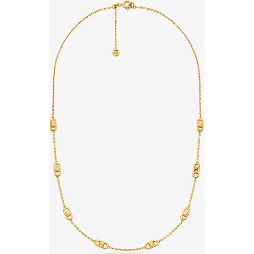 MK Petit collier à maillons Astor, en argent sterling plaqué en métal précieux - Michael Kors - Modalova