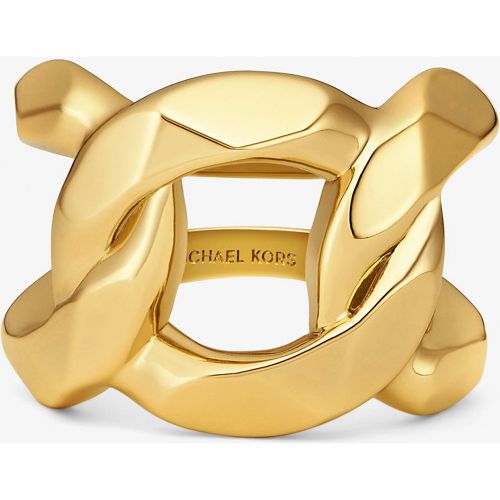 MK Bague à maillons gourmette en laiton plaqué en métal précieux - Michael Kors - Modalova