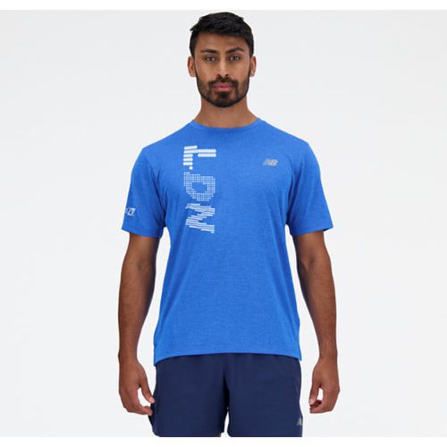 London Edition Graphic NB Athletics Run T-Shirt en , Poly Knit, Taille L - New Balance - Modalova