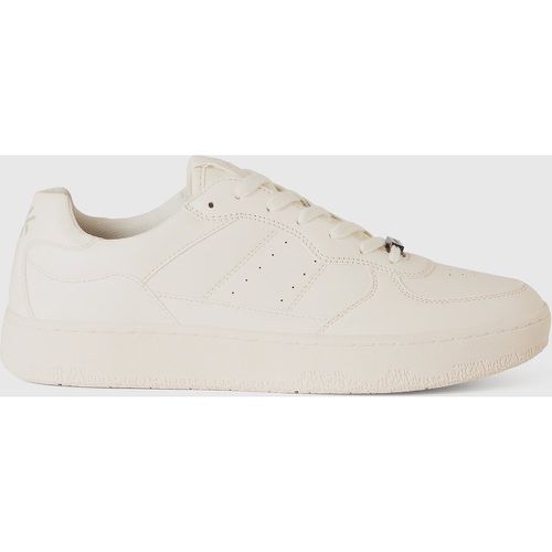 Benetton, Sneakers Basses En Tissu Enduit, taille 40, Crème - United Colors of Benetton - Modalova