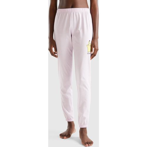 Benetton, Pantalon Pokémon En Coton À Fibre Longue, taille S, Lilas - United Colors of Benetton - Modalova