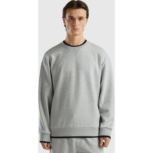Benetton, Sweat Coupe Relaxed, taille , Gris Clair - United Colors of Benetton - Modalova