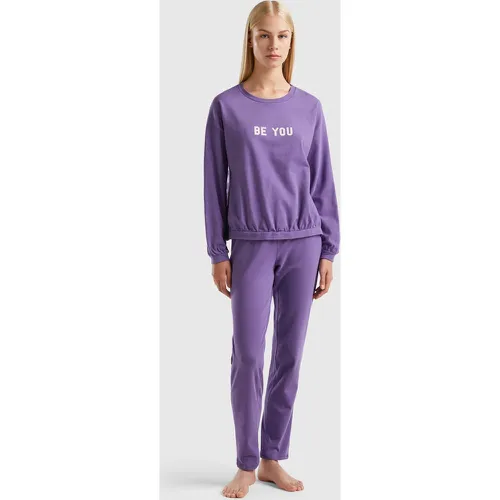 Benetton, Pyjama Long En Jersey Chaud, taille M, - United Colors of Benetton - Modalova
