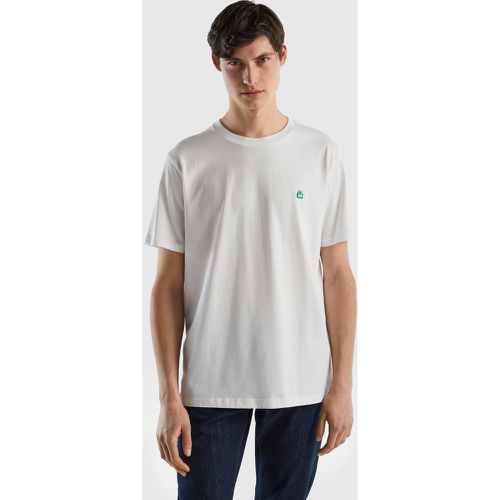 Benetton, T-shirt Basique En 100 % Coton Bio, taille XL, Blanc - United Colors of Benetton - Modalova