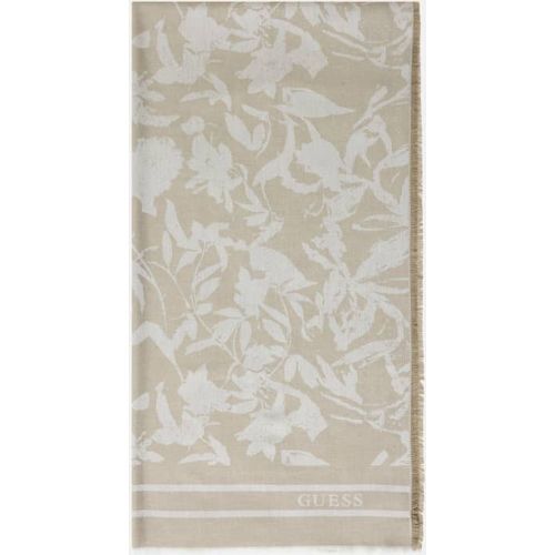 Foulard À Logo Fleuri - Guess - Modalova