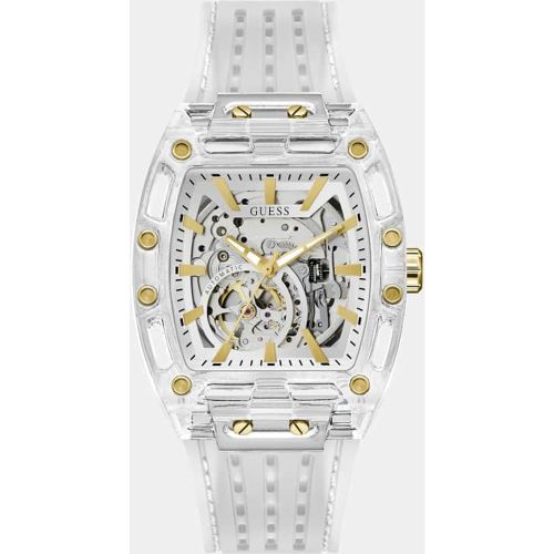 Montre Multifonction En Silicone 41,5 Mm - Guess - Modalova
