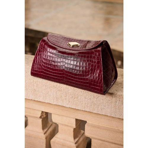 Sac Bandoulière En Cuir Véritable Leonie - Guess - Modalova