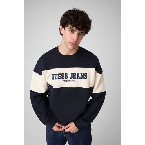Sweat-Shirt Ras-Du-Cou Rayure Horizontale - Guess - Modalova