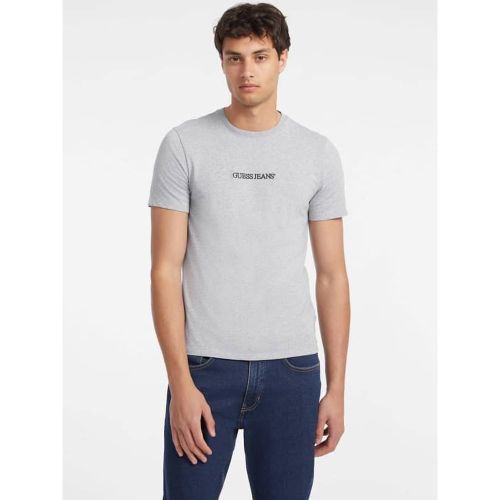 T-Shirt Slim Logo Brodé - Guess - Modalova