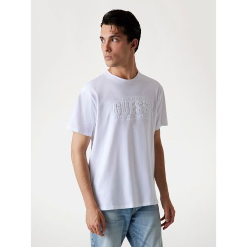 T-Shirt Logo Gaufré - Guess - Modalova