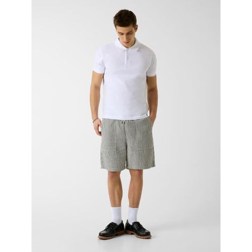 Short Rayé En Mélange De Lin - Guess - Modalova