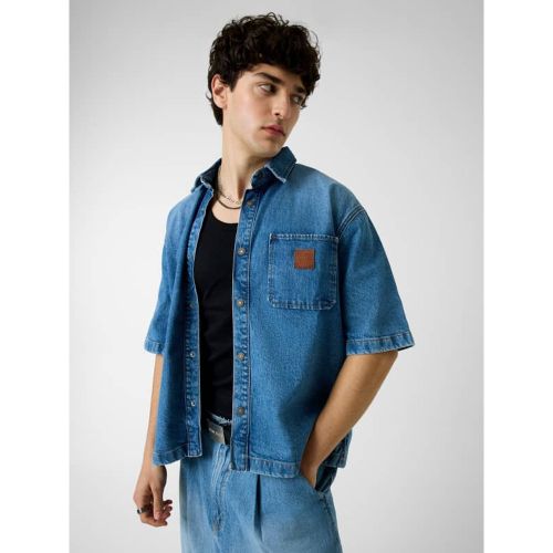 Chemise En Denim Oversize - Guess - Modalova