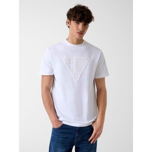 T-Shirt Avec Logo Triangle - Guess - Modalova