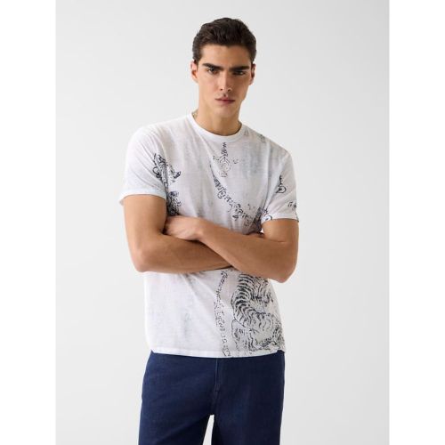 T-Shirt À Imprimé Graphique - Guess - Modalova