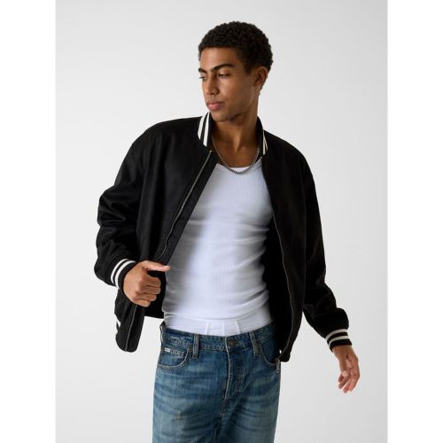 Blouson Bomber En Faux Suède - Guess - Modalova