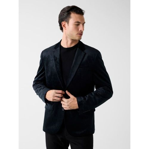 Blazer En Velours Embossé - Guess - Modalova