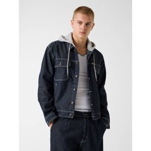 Veste En Jean À Capuche - Guess - Modalova
