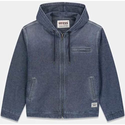 Veste En Jean À Capuche - Guess - Modalova