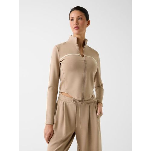 Sweatshirt À Logo Zippé Intégral - Guess - Modalova