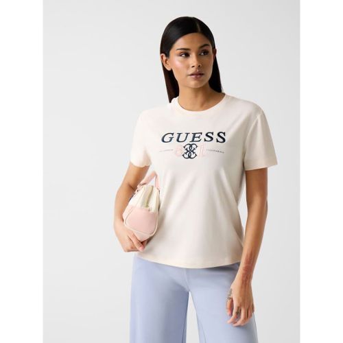 T-Shirt À Logo Brodé - Guess - Modalova