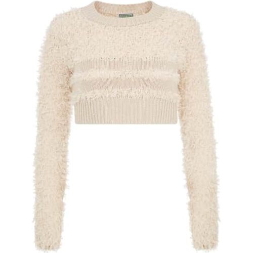 Pull Cropped À Franges - Guess - Modalova