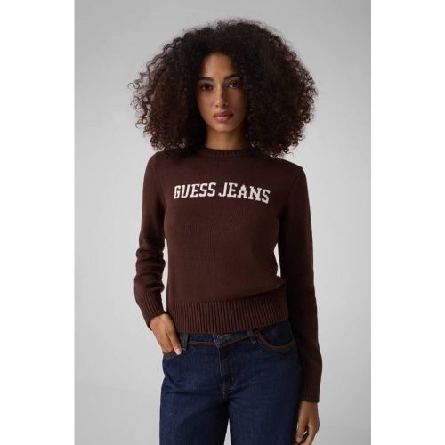 Pull Avec Logo Intarsia - Guess Jeans - Modalova