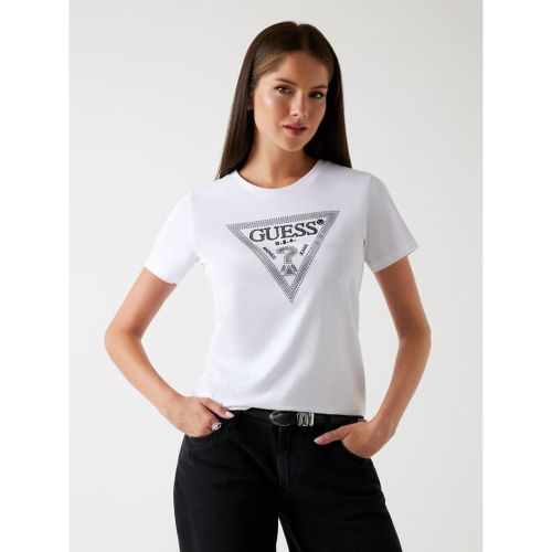 T-Shirt Logo Triangulaire - Guess - Modalova