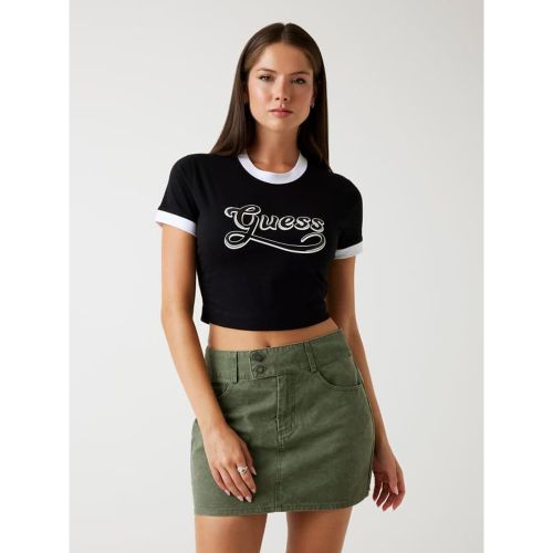 T-Shirt Logo Crop Boxy - Guess - Modalova